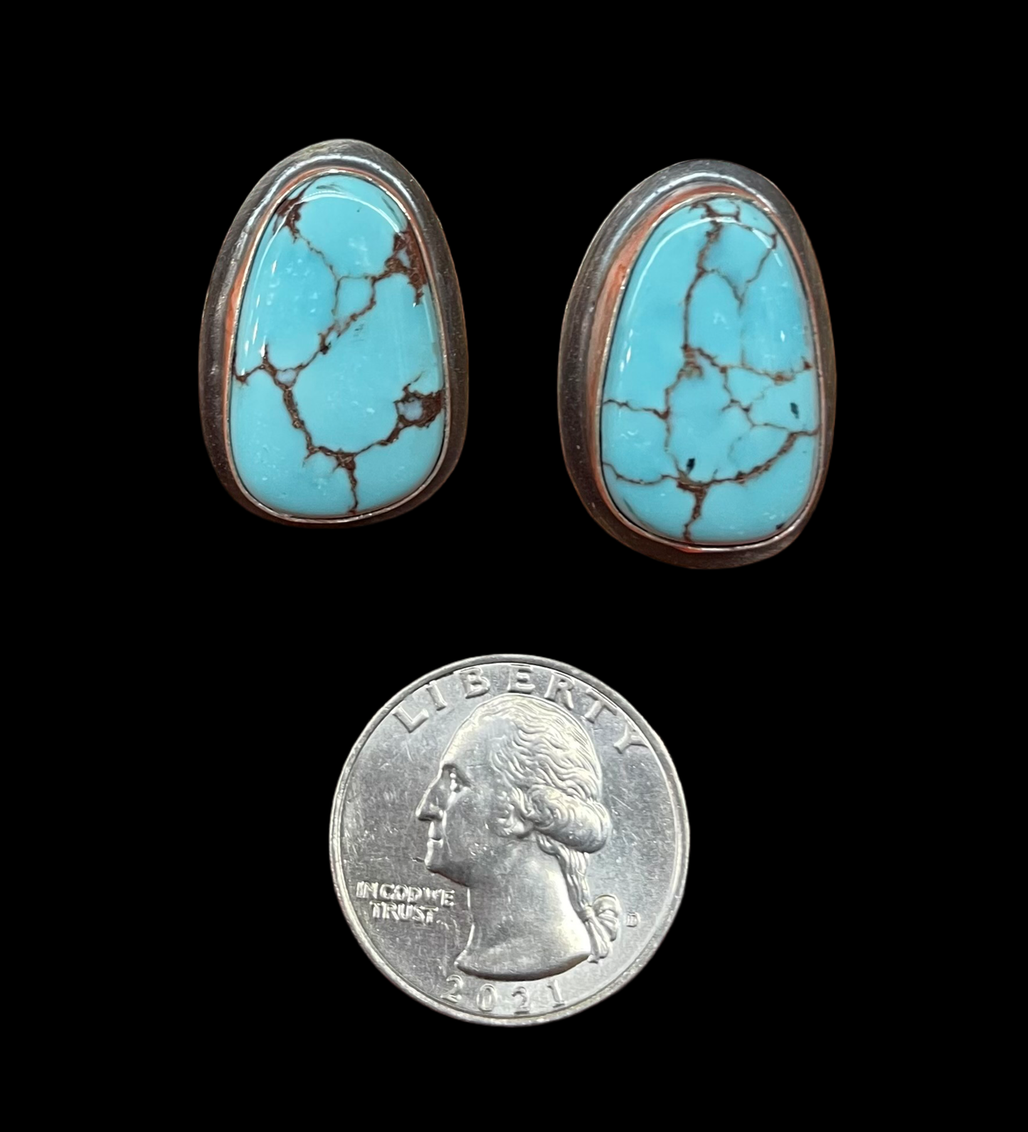 Egyptian Turquoise Post Earrings