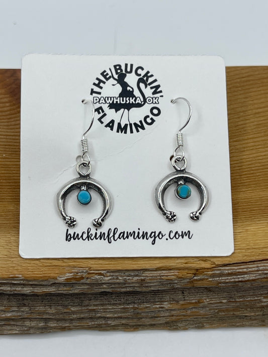 Lightweight Turquoise Naja Hook Dangle Earrings
