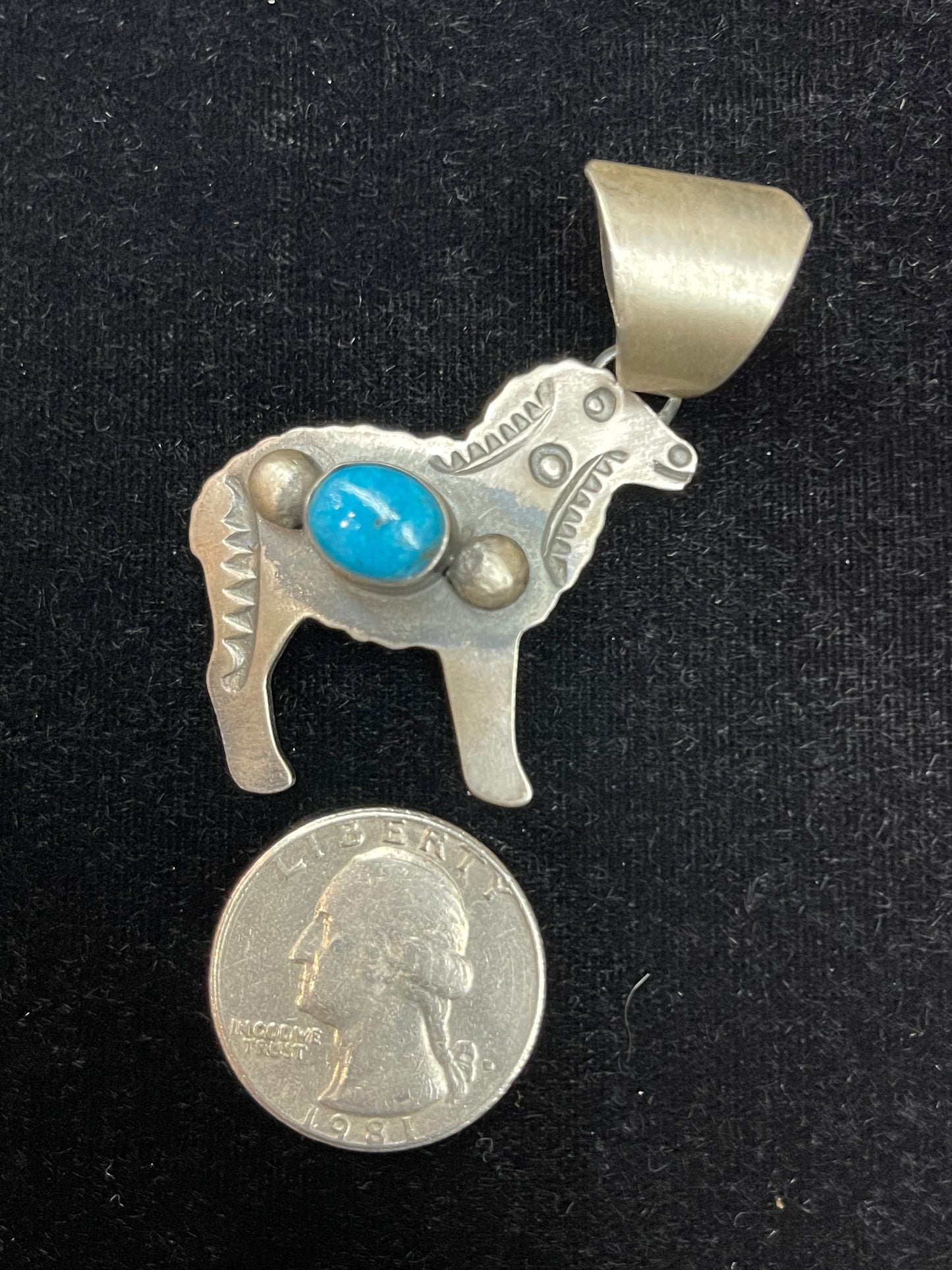 Kingman Turquoise Animal Pendant