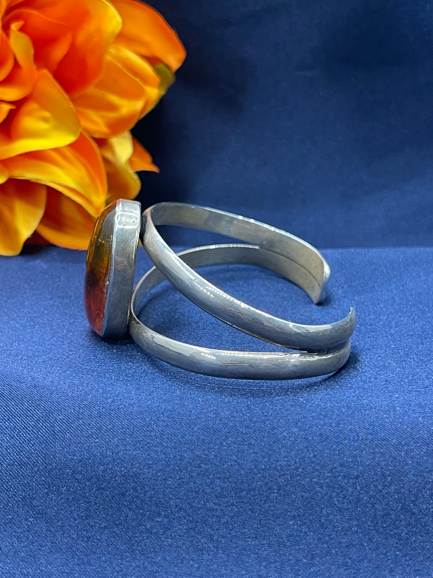 5.75" - 7.5" Amber Vintage Cuff