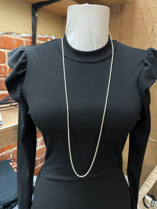 36" Heavy Weight Silver Snake Chaine