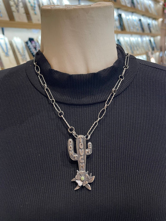 20" Bad Bronc Paperclip Chain & Pendant