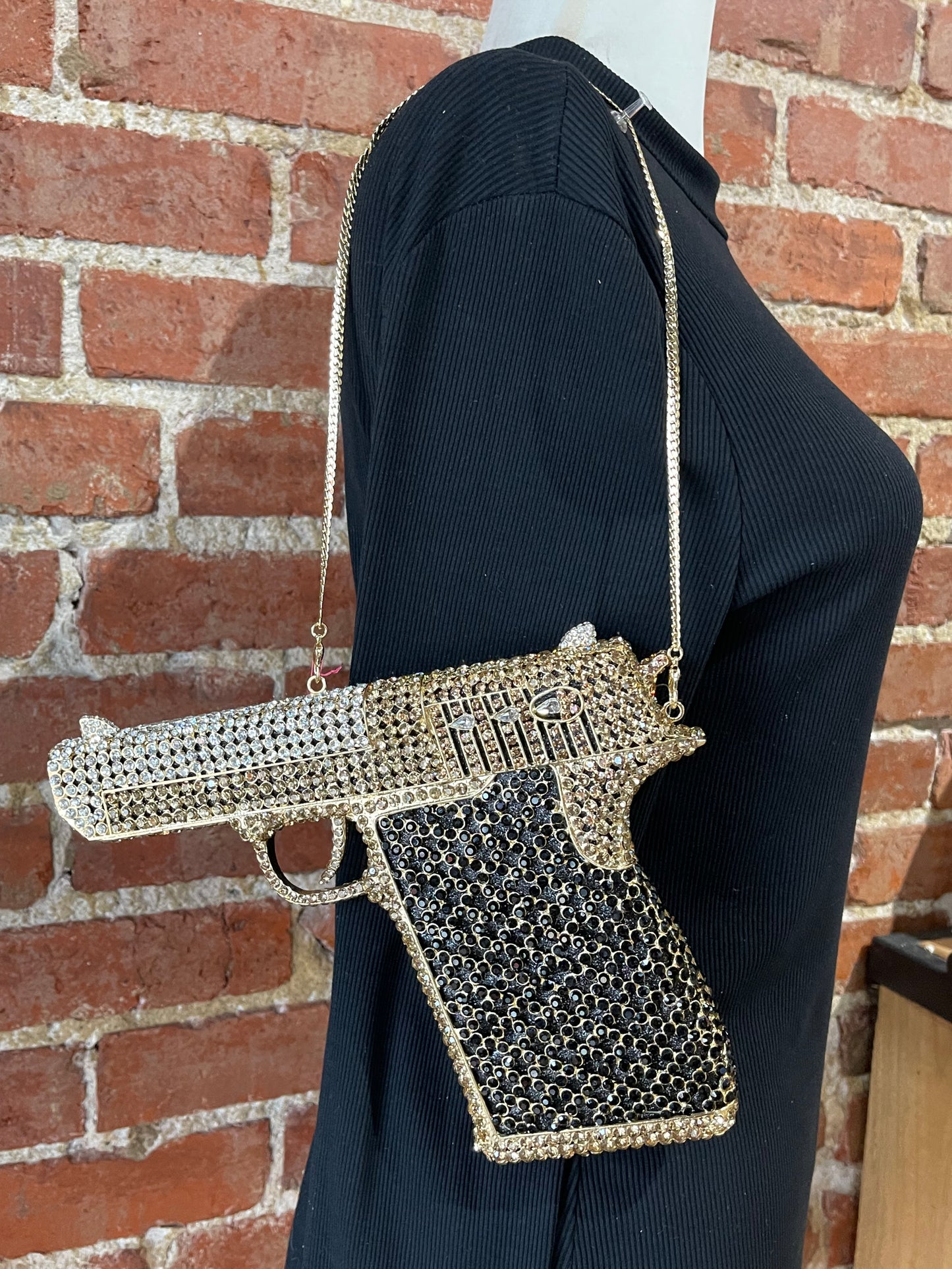 Black and Gold Gun Purse