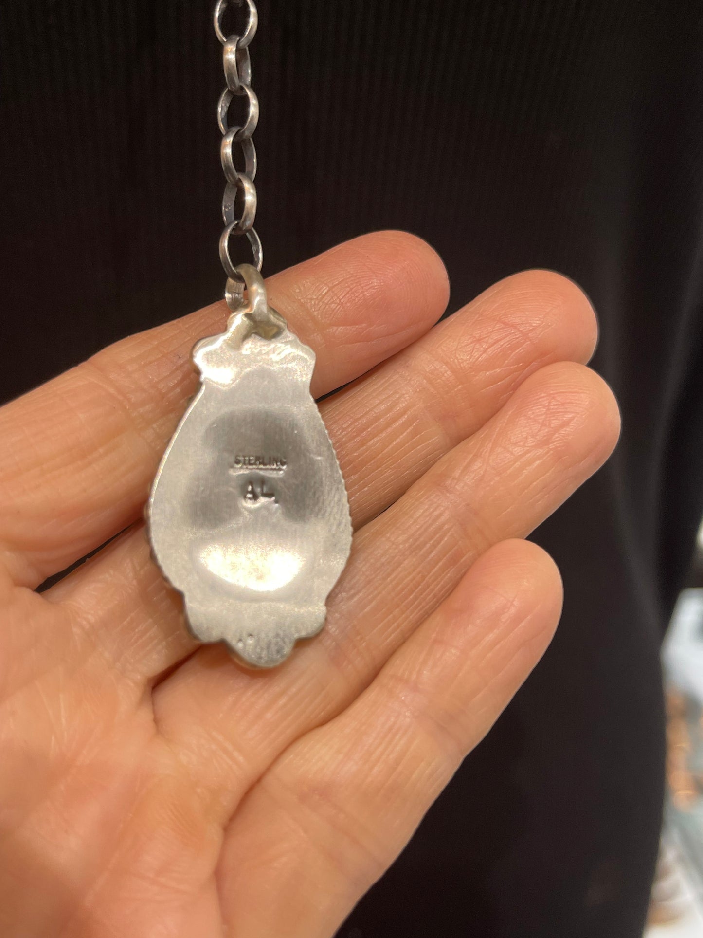 20" + 9" Red Spiny Oyster Necklace by Augustine Largo, Navajo