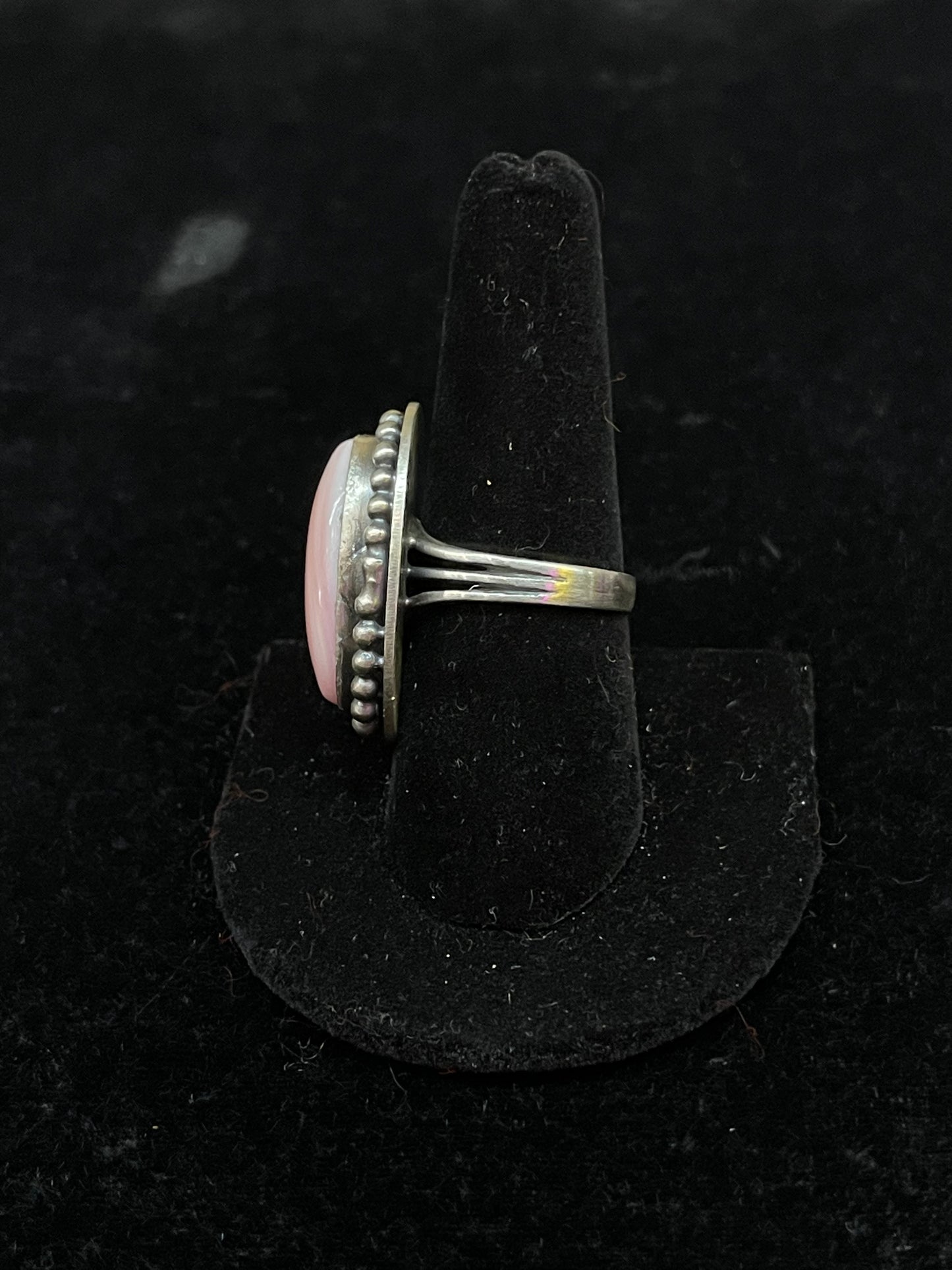 Pink Conch Shell Oval Ring