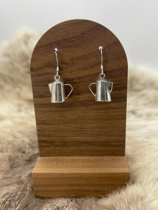 Pot Earrings, Navajo Made