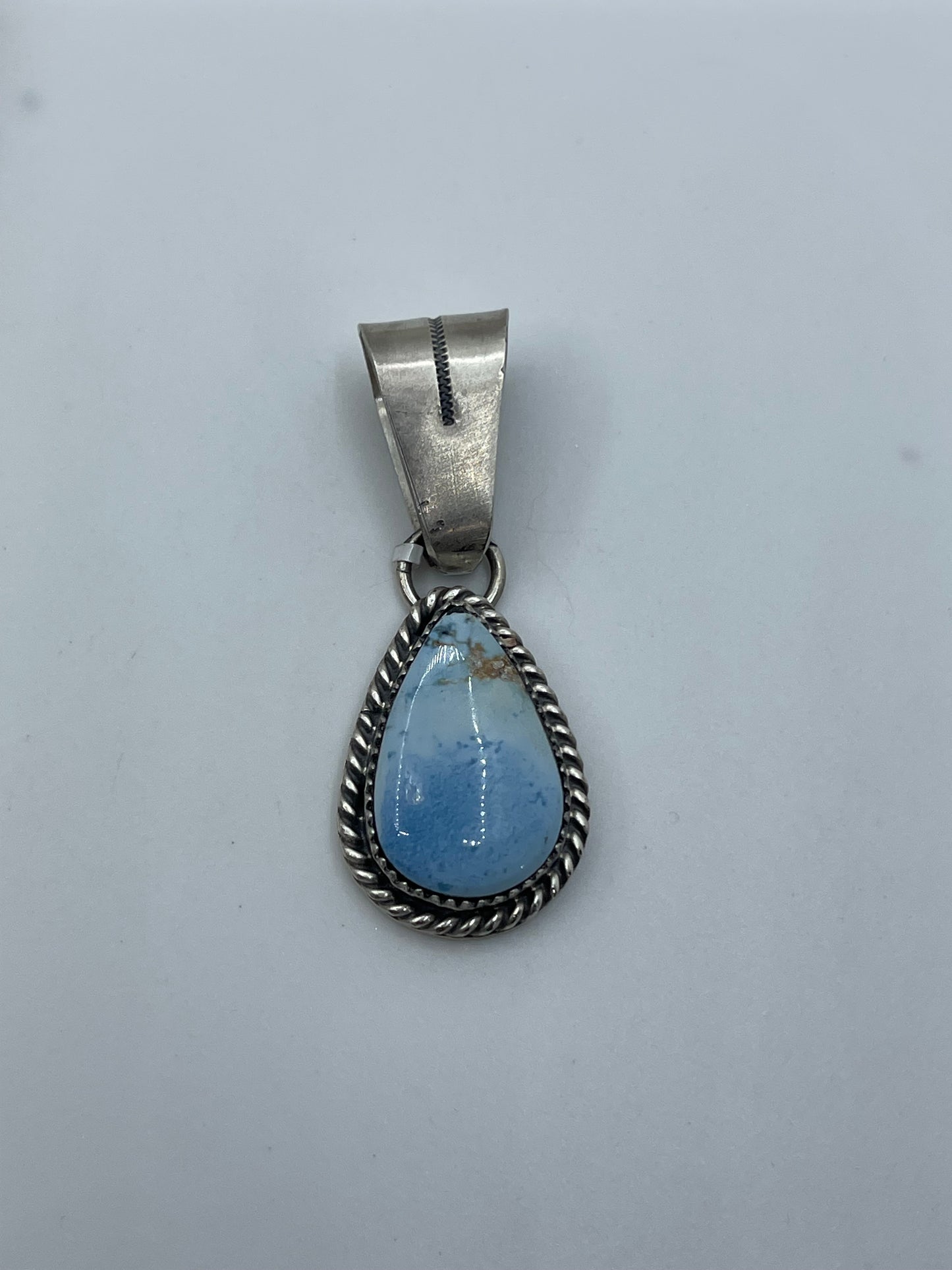 Golden Hills Turquoise Pendant by Thompson Piaso, Navajo