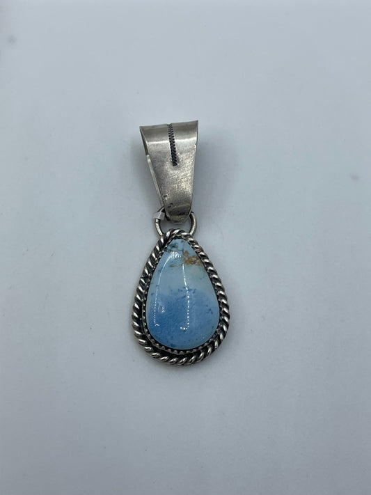 Golden Hills Turquoise Pendant by Thompson Piaso, Navajo