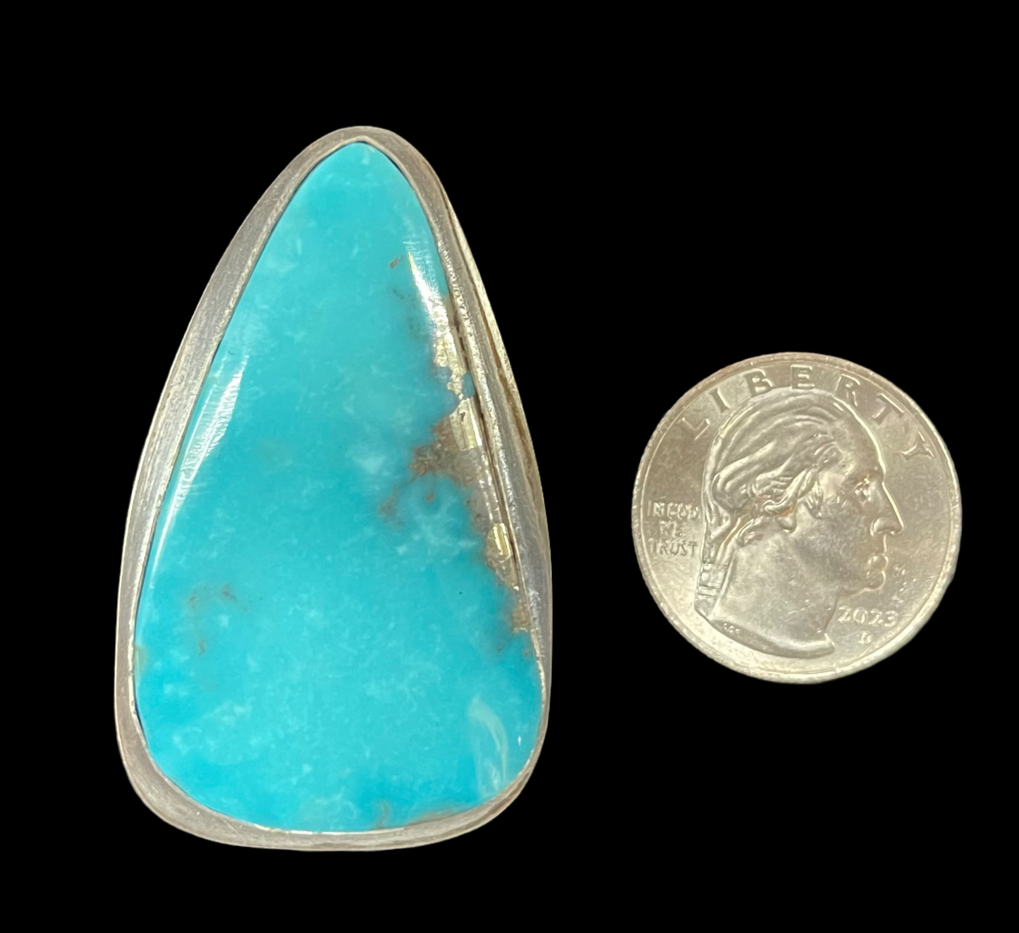 7.5 Kingman Turquoise Ring by ZIA