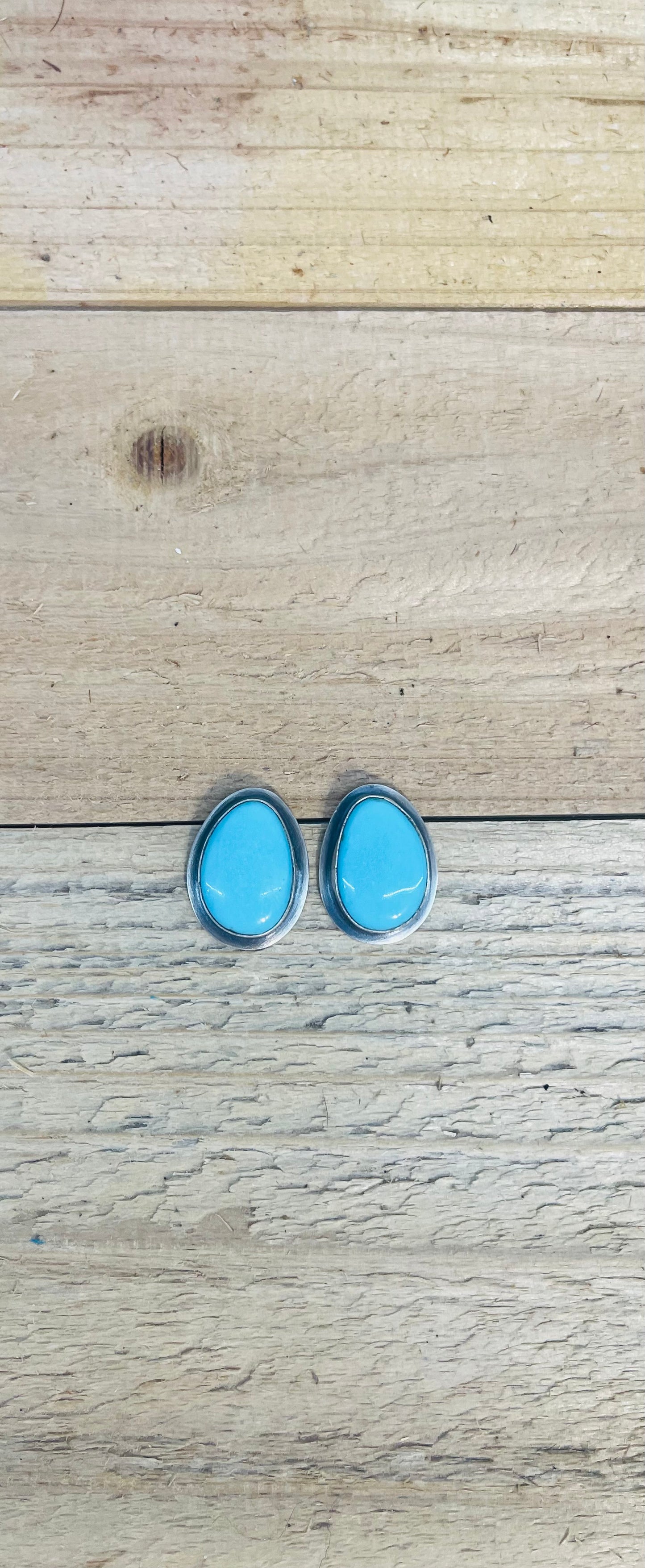 Kingman Turquoise Earrings by Zia