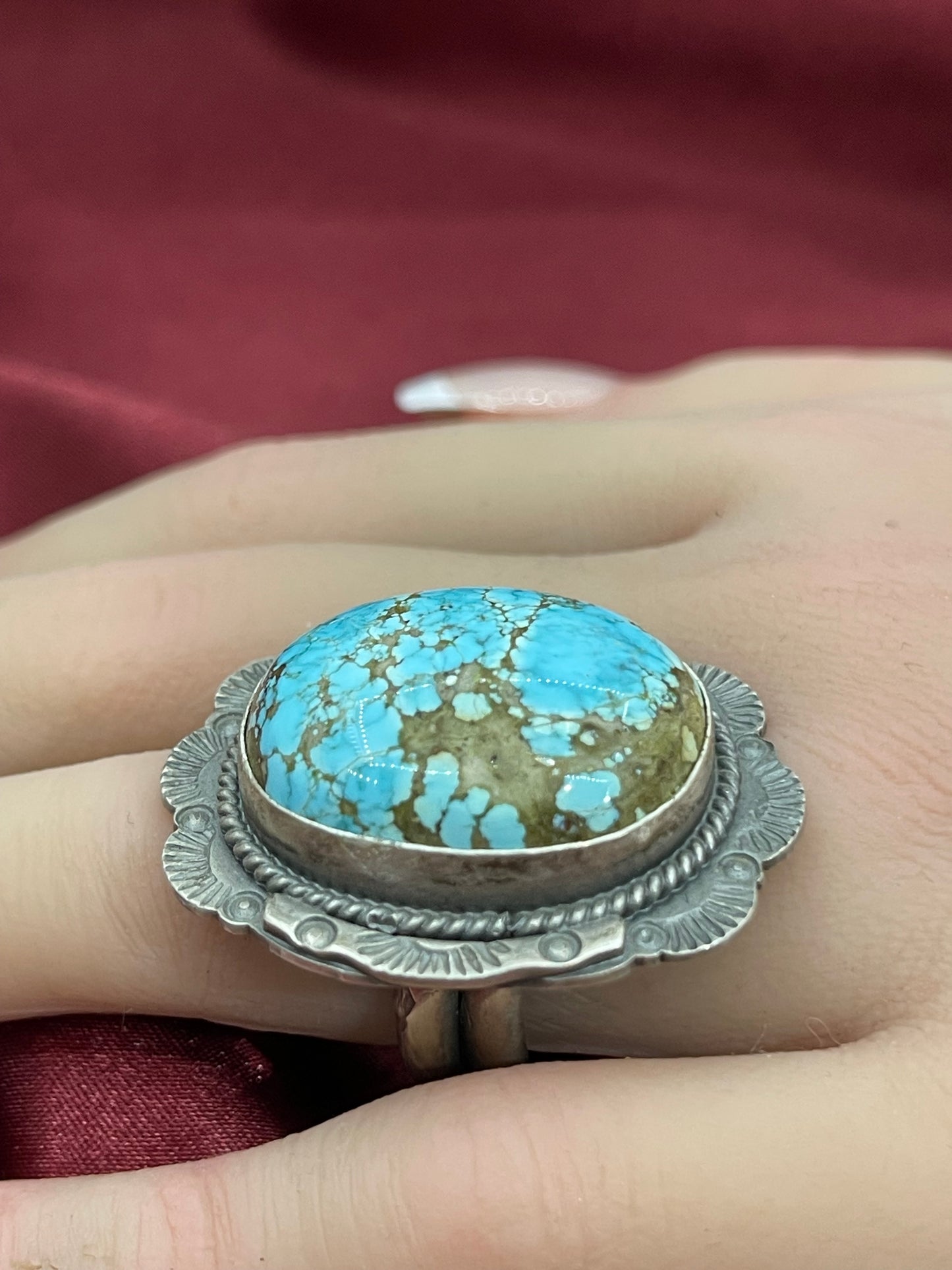 7.5 #8 Turquoise Ring