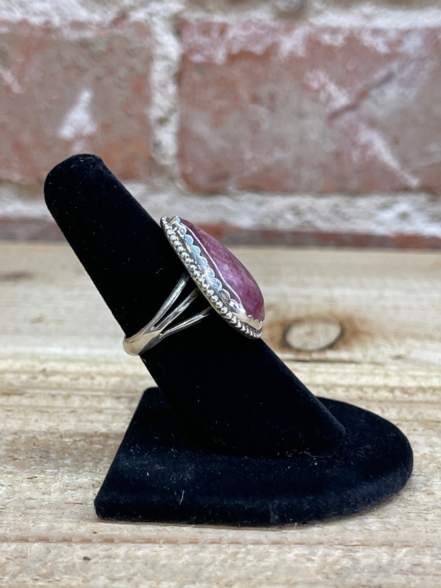 6.5 Purple Spiny Oyster Ring by B. Ataho, Navajo