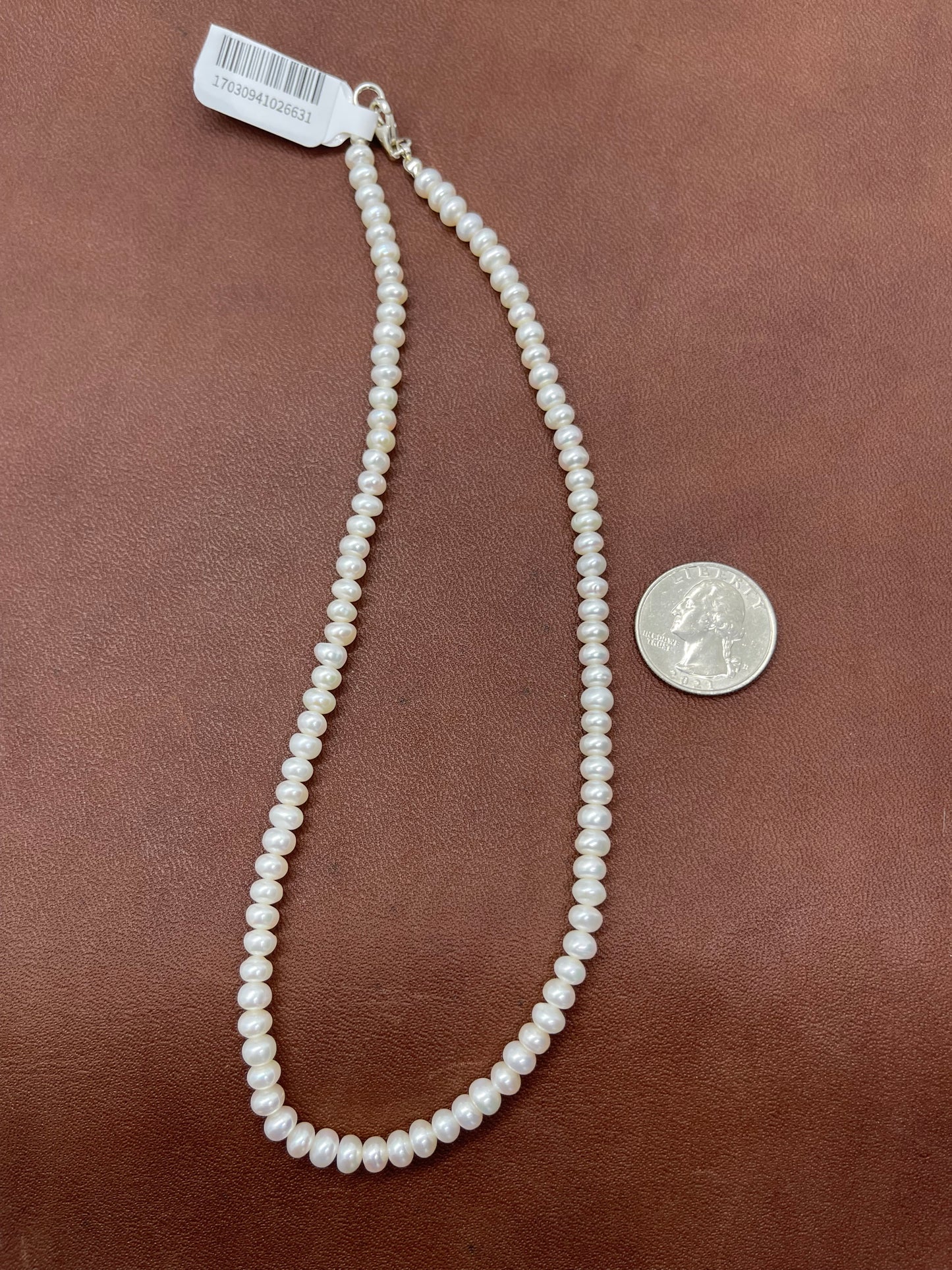 16" Freshwater Pearls Necklace, Navajo