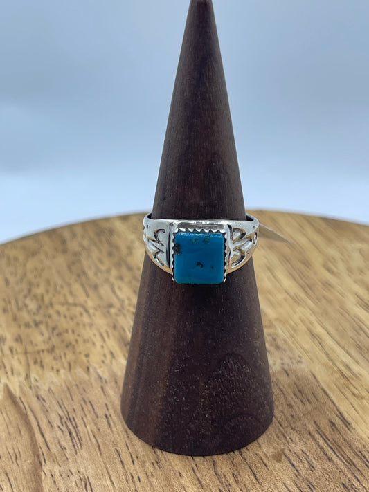 6.5 Turquoise Square Ring (Color Varies)