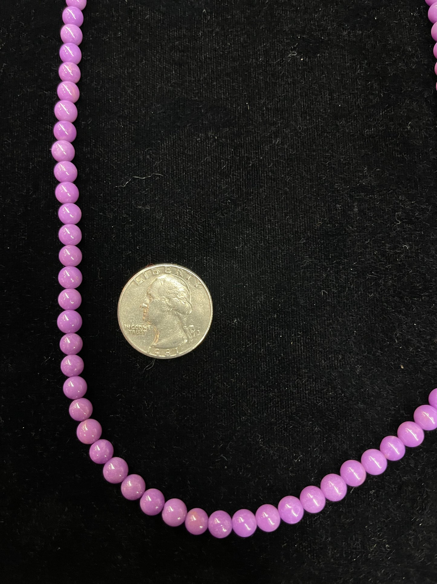 18" 6mm Purple Desert Necklace