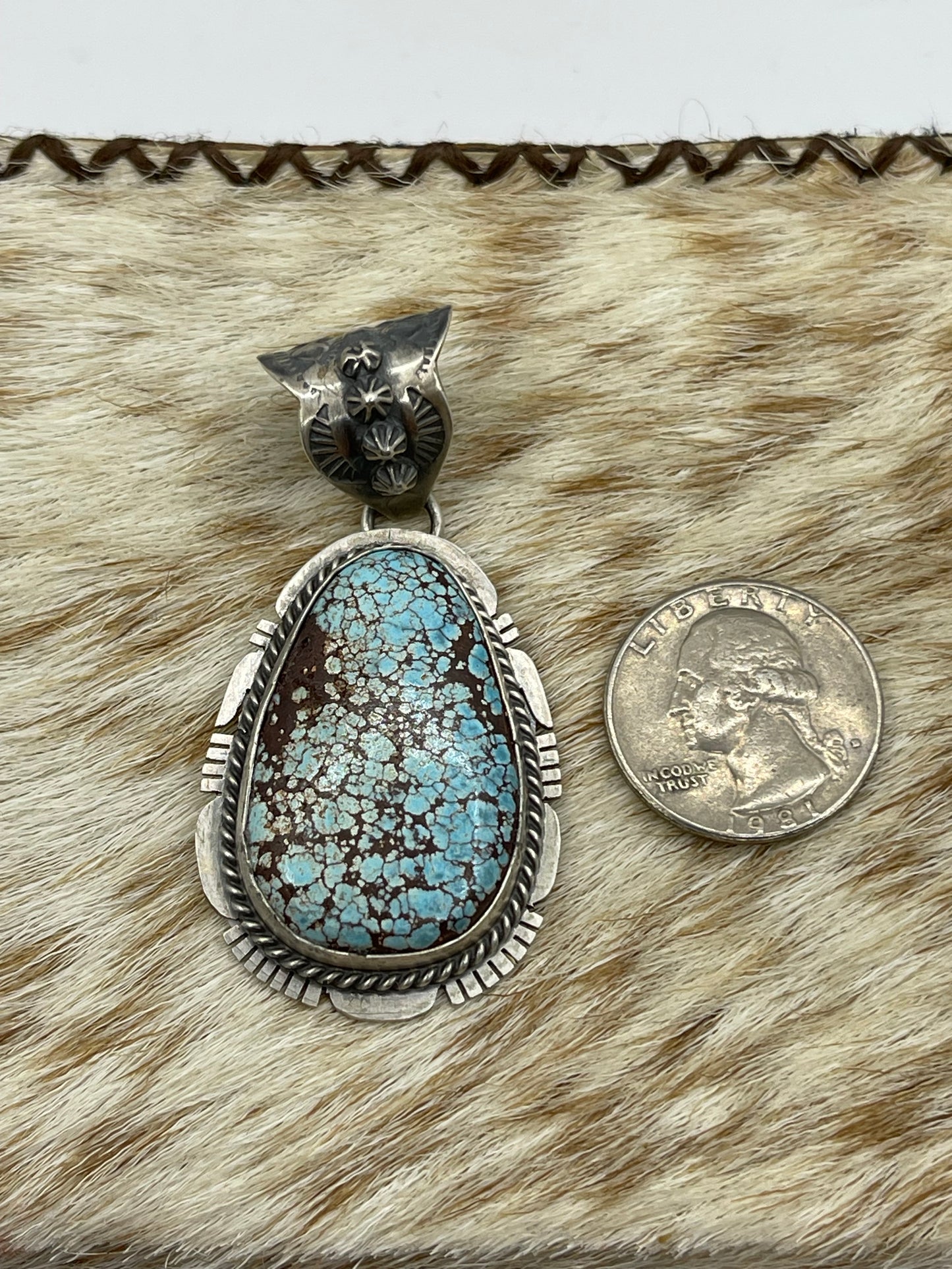 Golden Hills Pendant with a 11mm Bale by John Nelson, Navajo