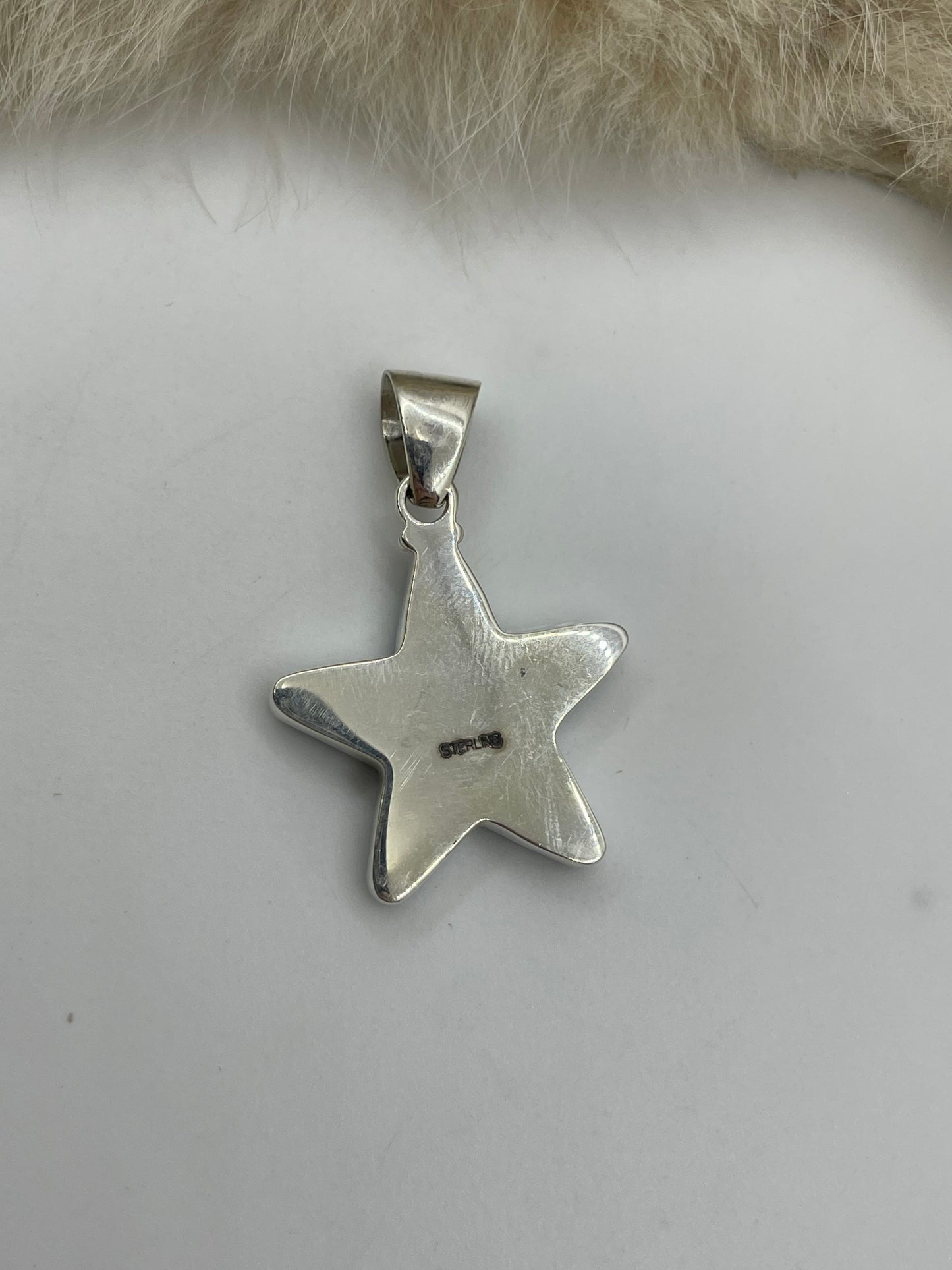 Turquoise Star Pendant with 6.5mm Bail