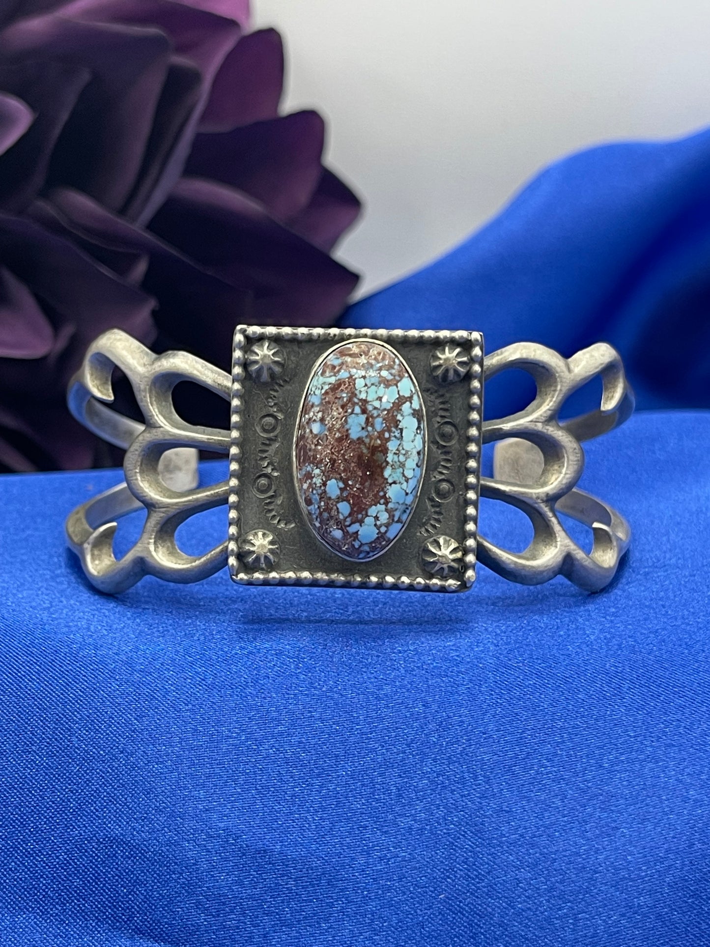 5.5" - 7.25" Golden Hills Turquoise Cuff