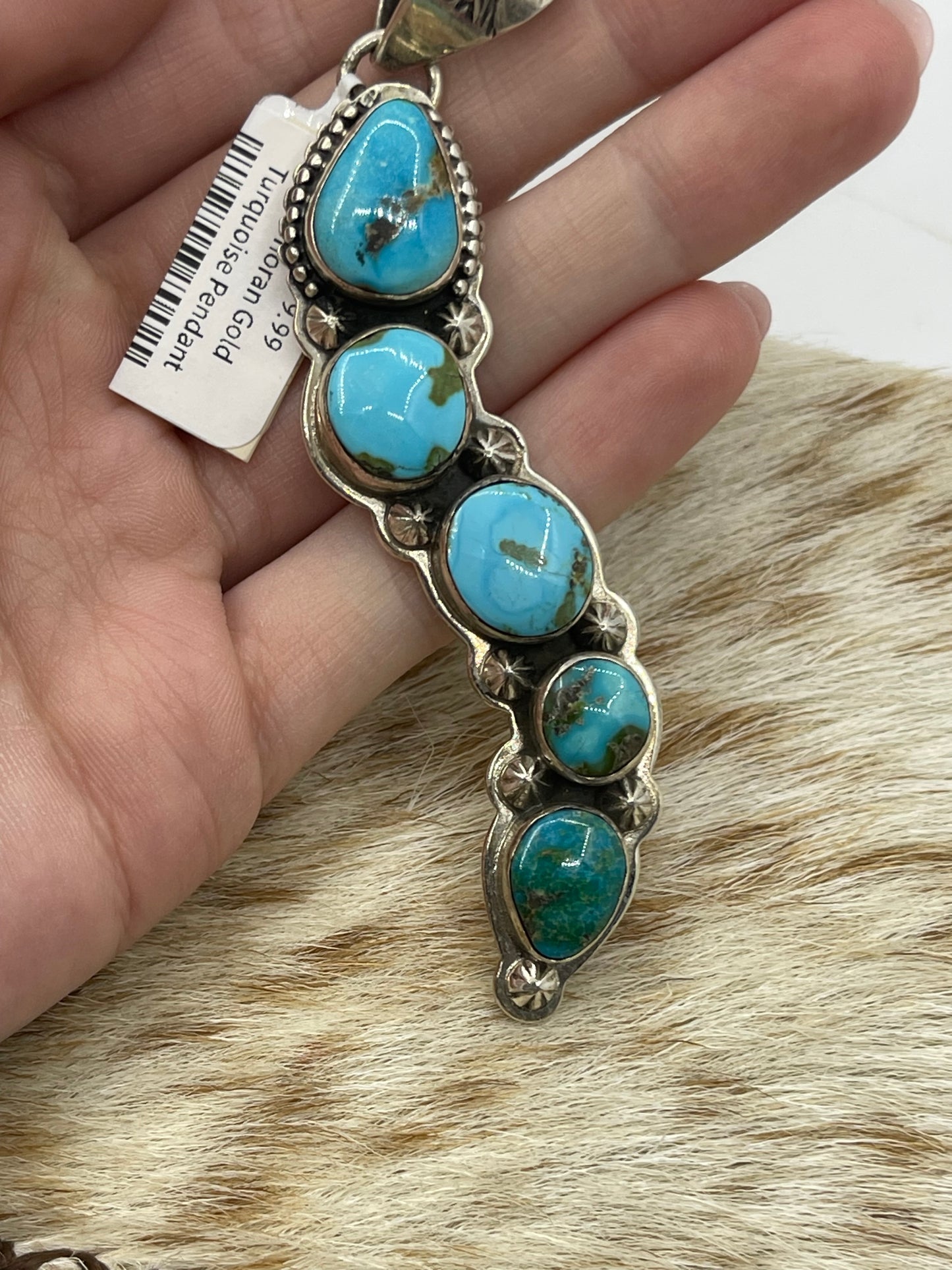 Sonoran Gold Turquoise Pendant