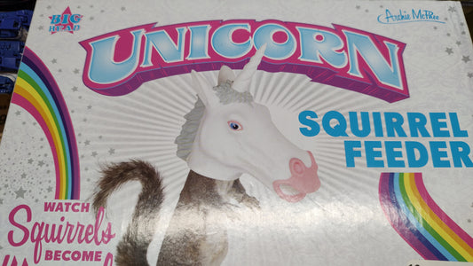 Unicorn Squirrel feeder