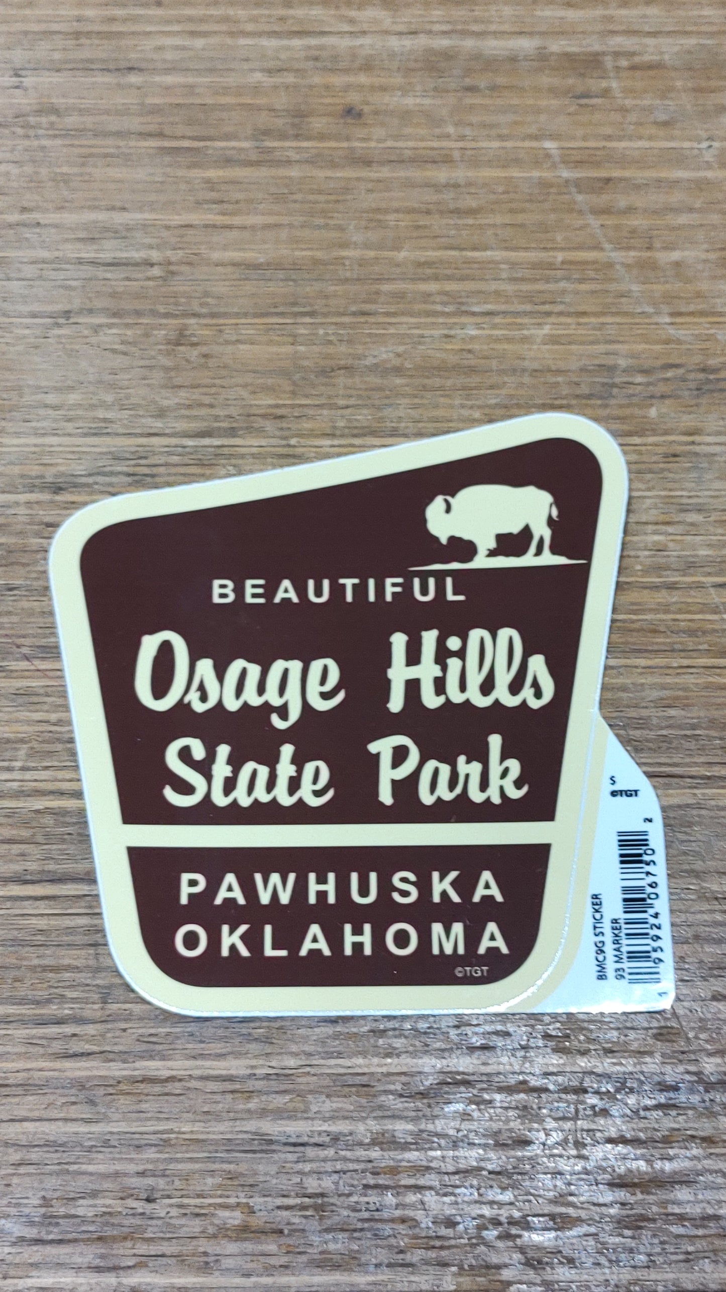 Osage Hills State Park Pawhuska, OK - sticker