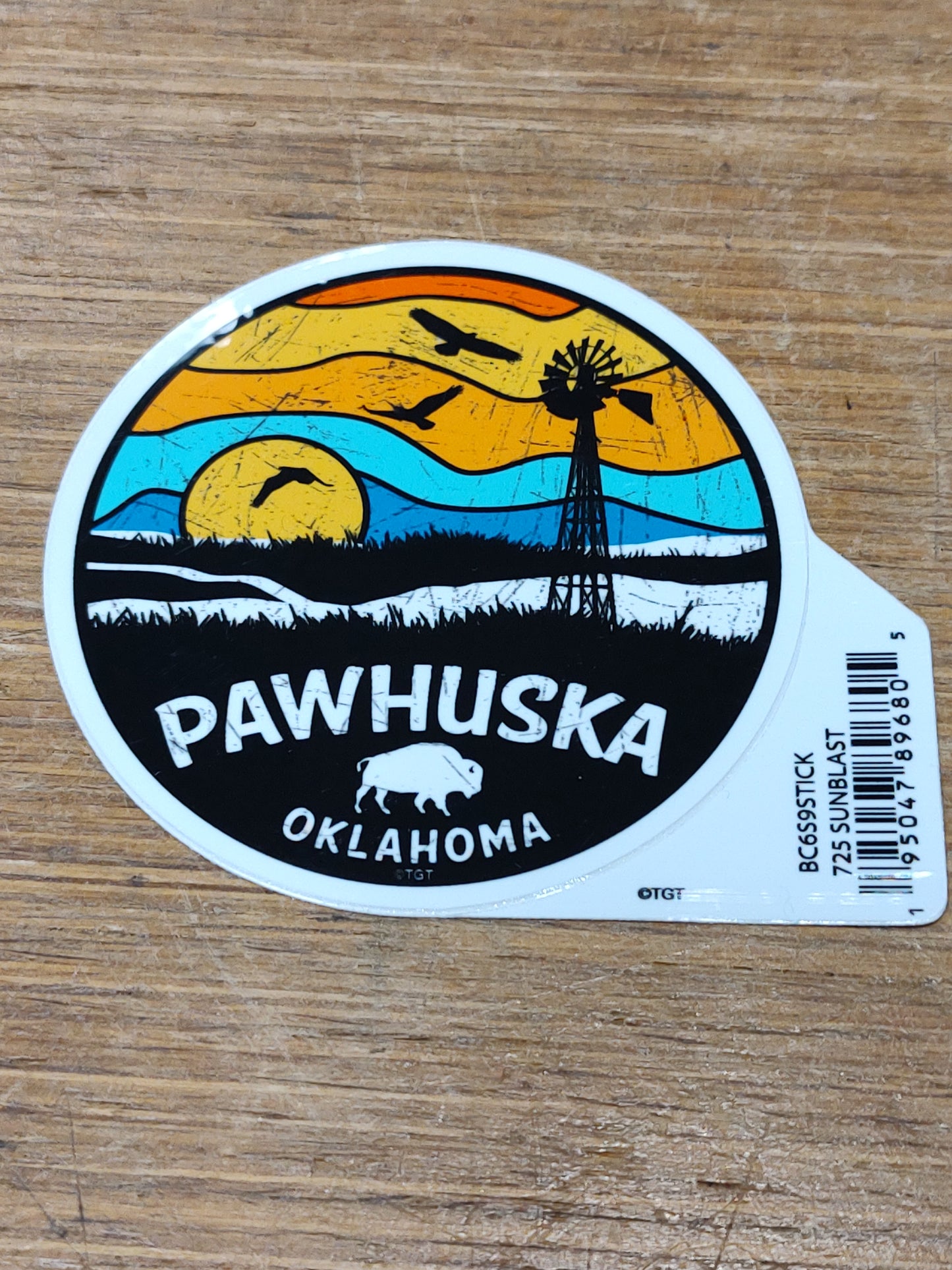 Sunset Pawhuska, OK - sticker
