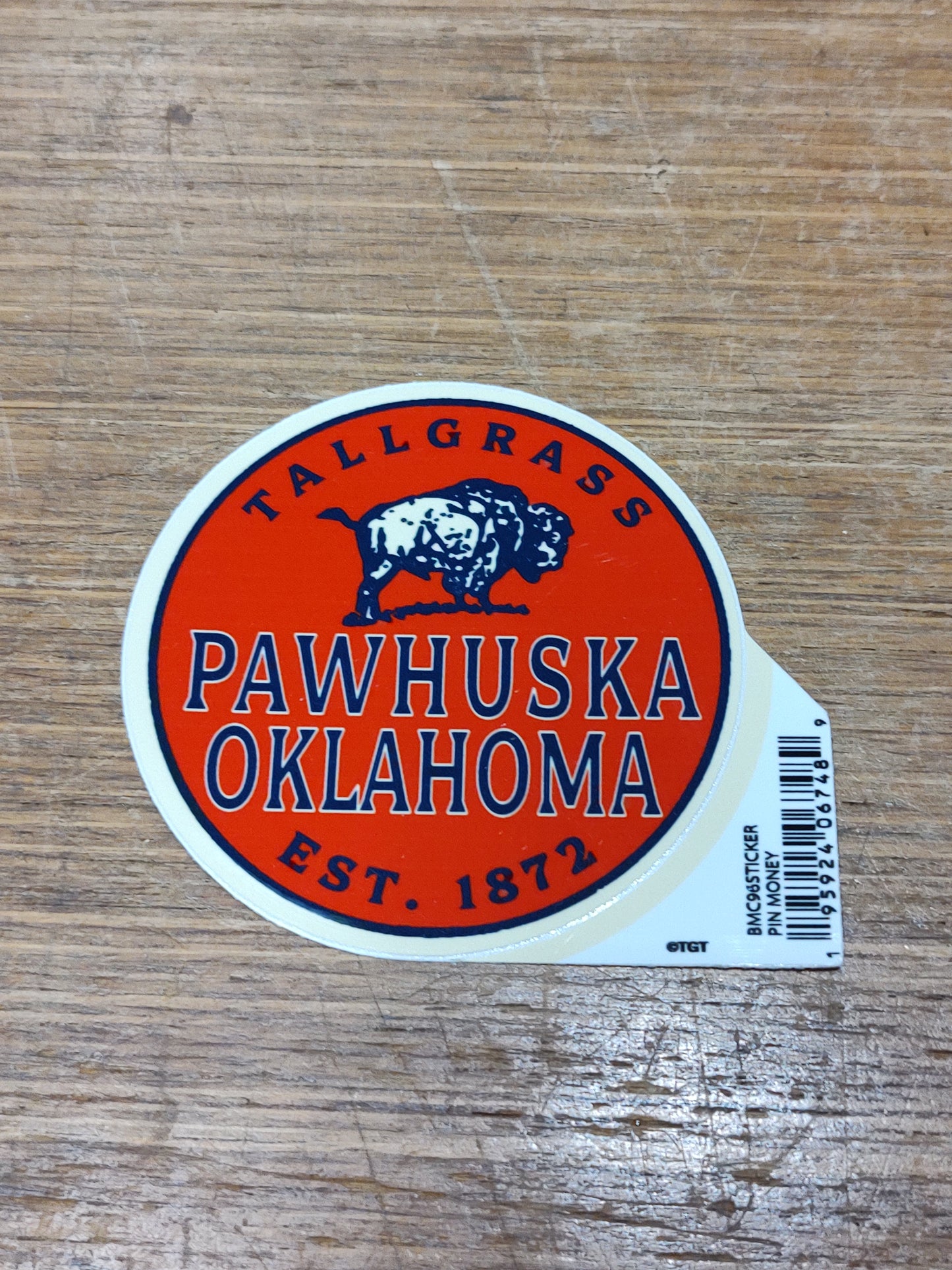 Tallgrass Pawhuska, OK EST 1972- sticker