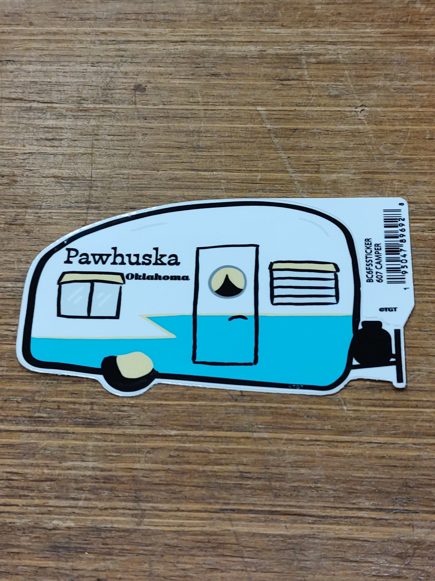 Pawhuska, OK camper - sticker
