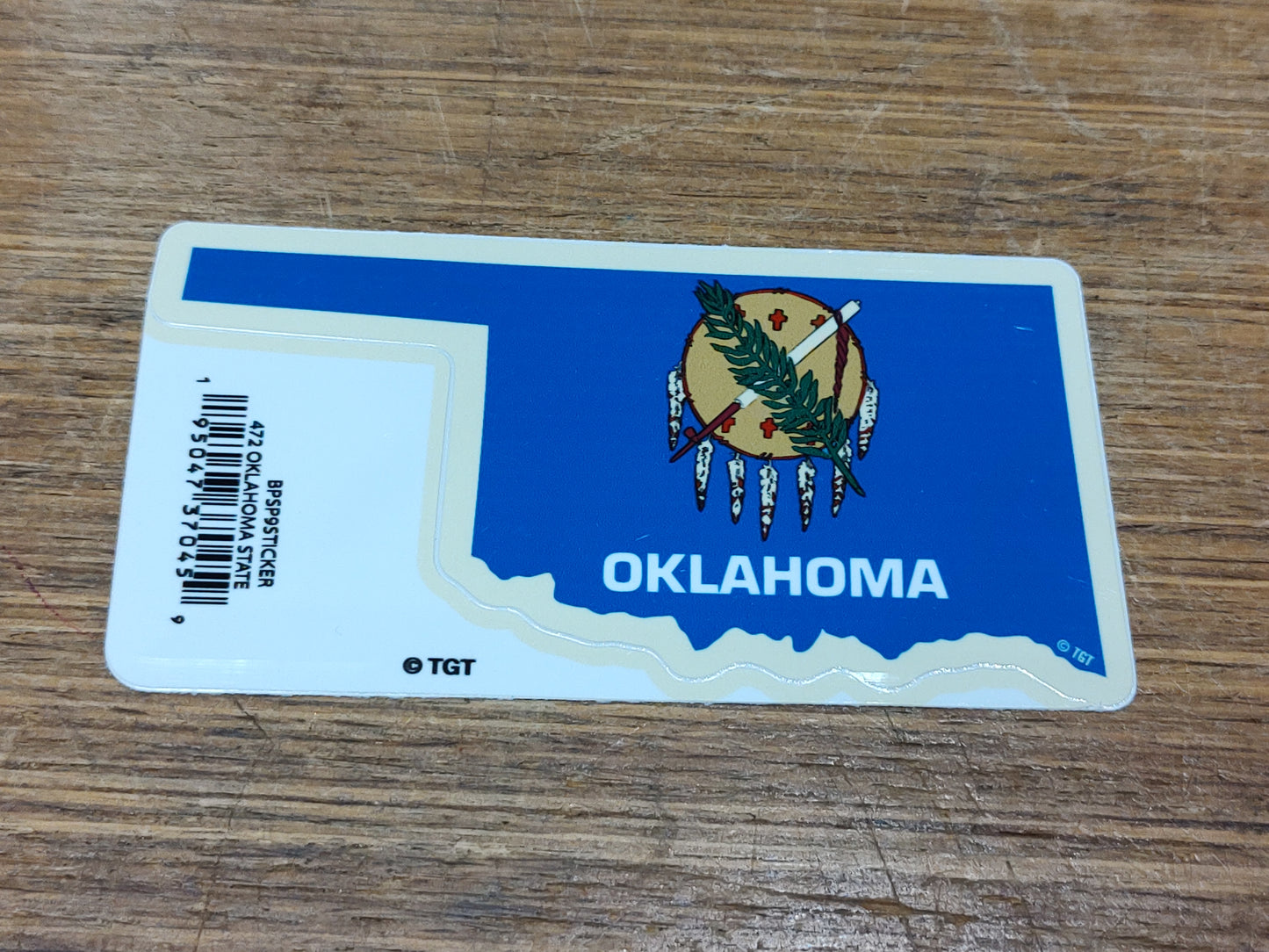Oklahoma State with Seal - sticker