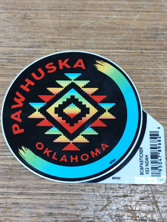 Pawhuska, OK Native Design- sticker