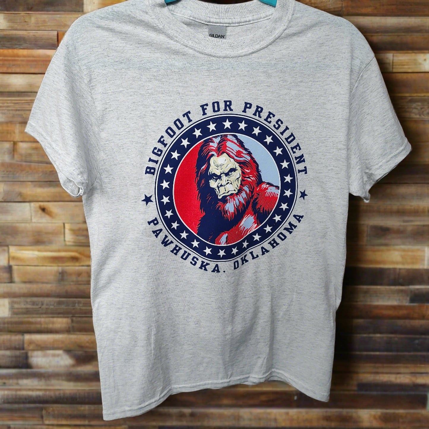 White/Grey Bigfoot for President Shirt