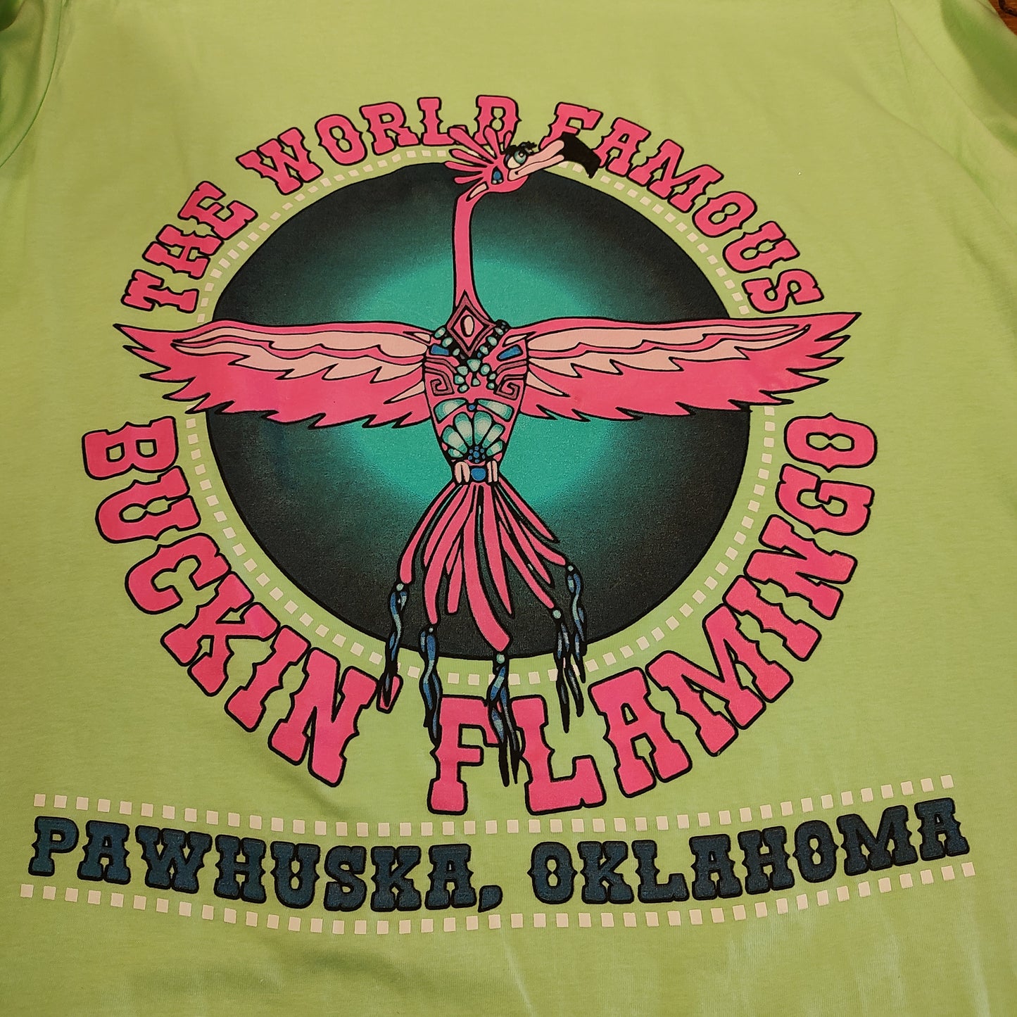 Mint T-Bird Flamingo with Jewelry Shirt