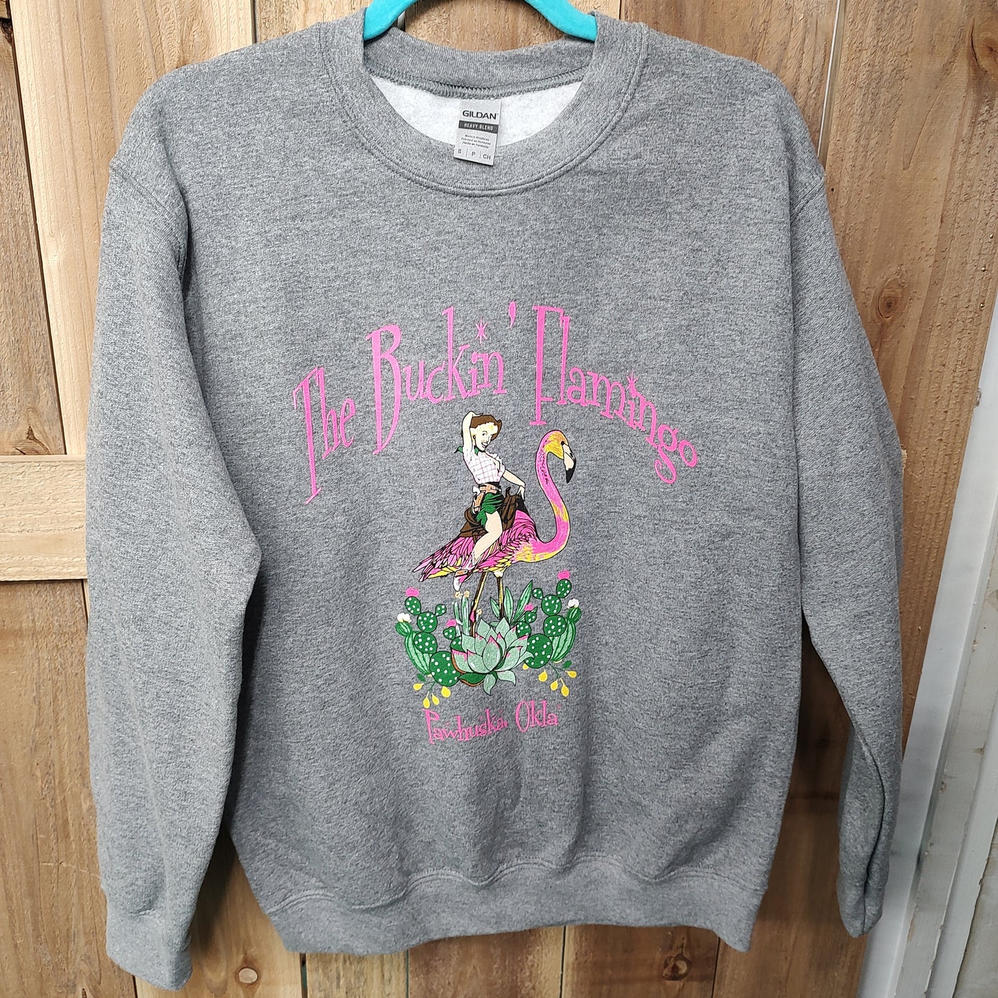 Buckin' Flamingo Logo Crew Sweatshirt