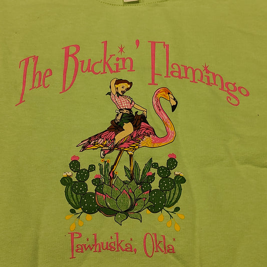 Mint Buckin' Flamingo Logo Crew Neck