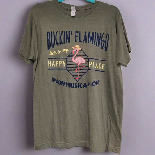 Buckin' Flamingo This is my Happy Place Shirt