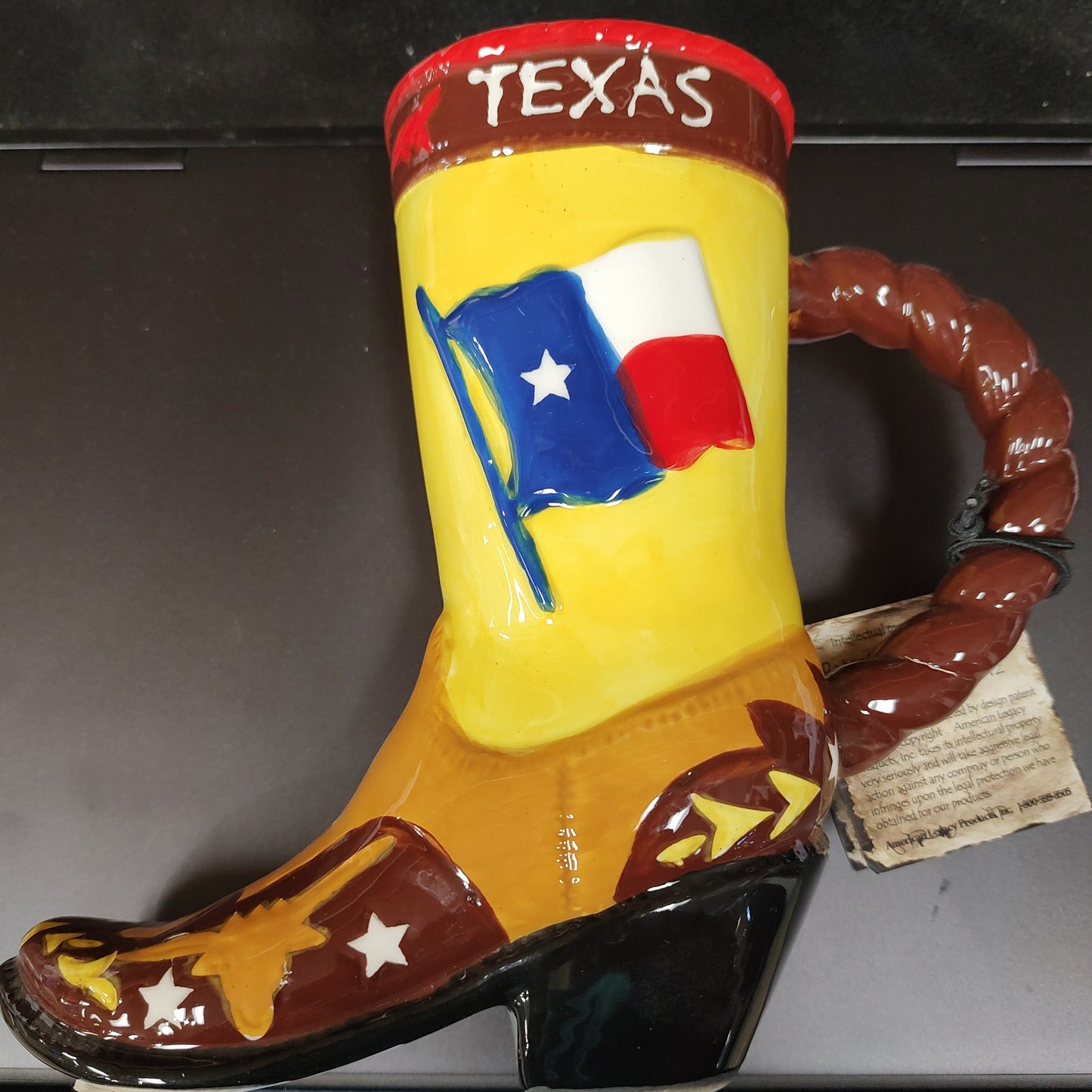 Vintage Texas Cowboy Boot Mug