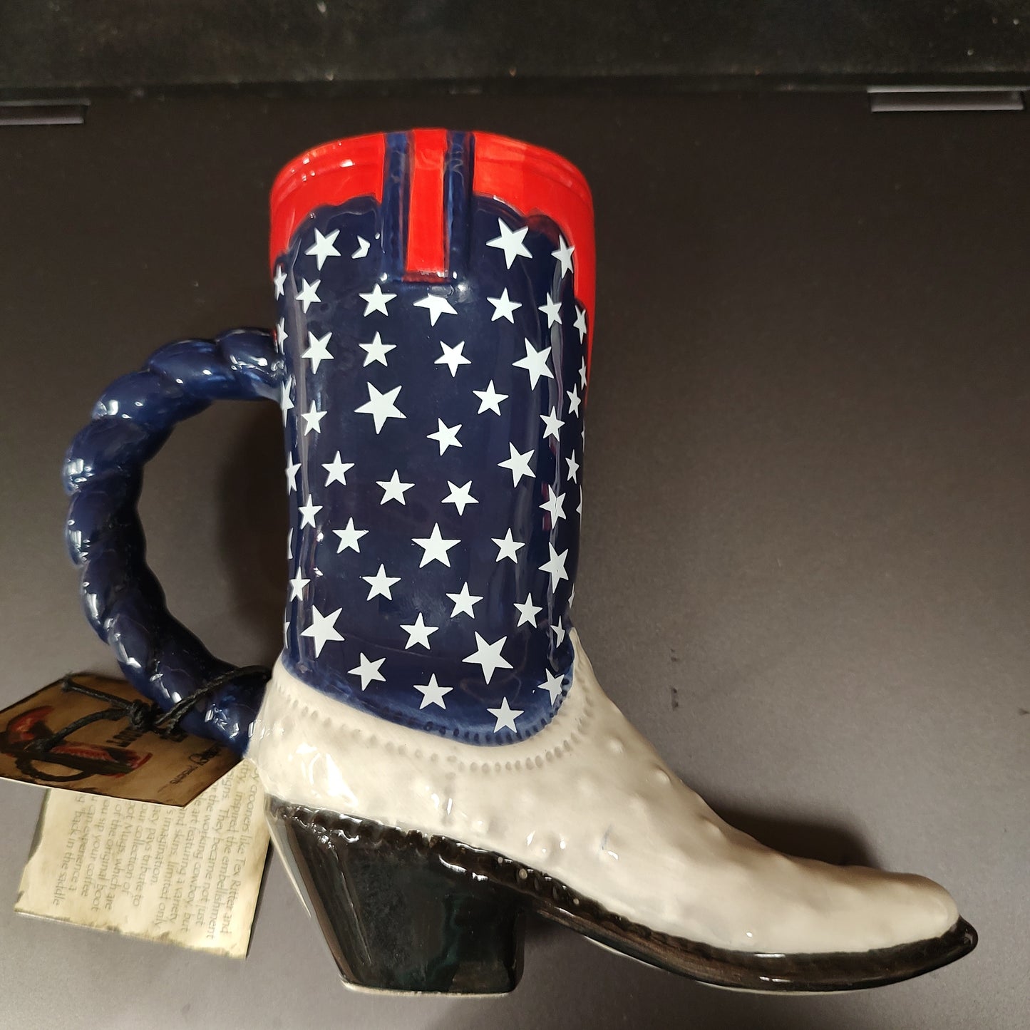Small Vintage American Cowboy Boot Mug