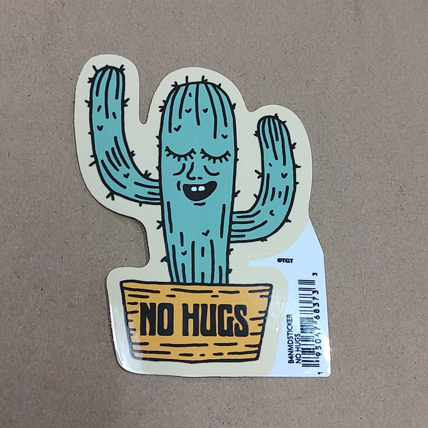No Hugs (Cactus)- sticker
