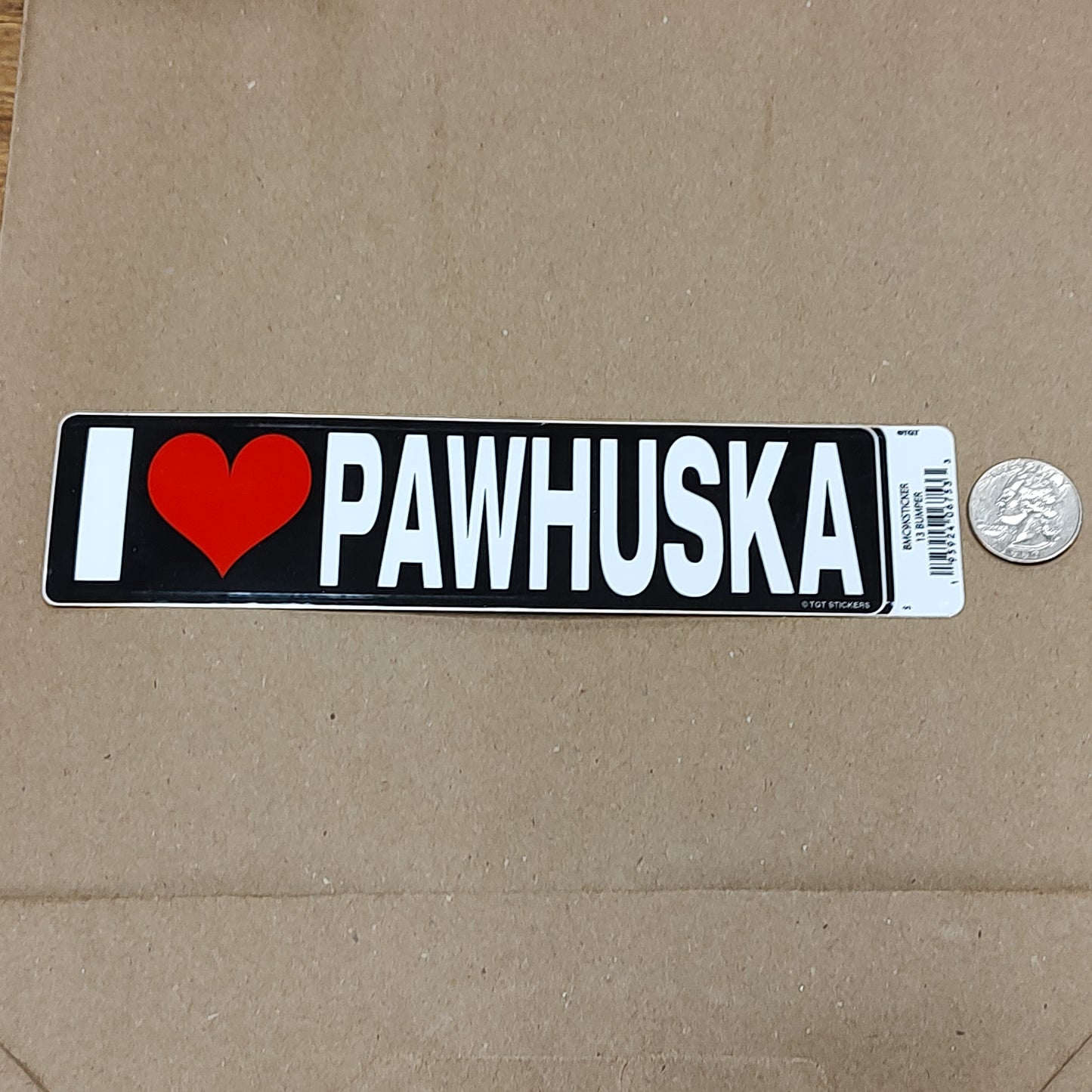 I (heart) Pawhuska - sticker