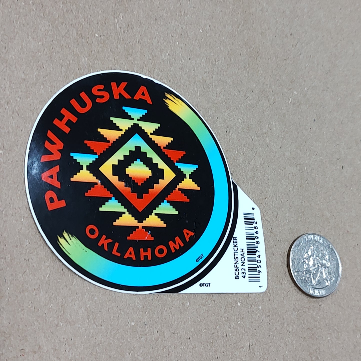 Pawhuska, OK Native Design- sticker