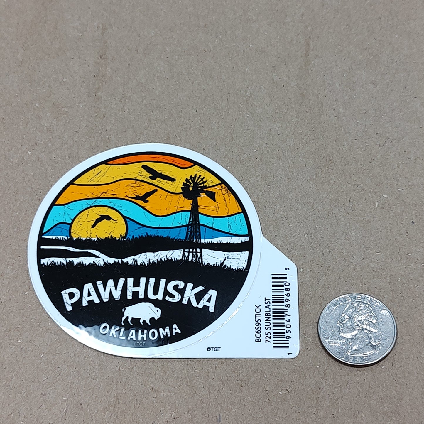 Sunset Pawhuska, OK - sticker
