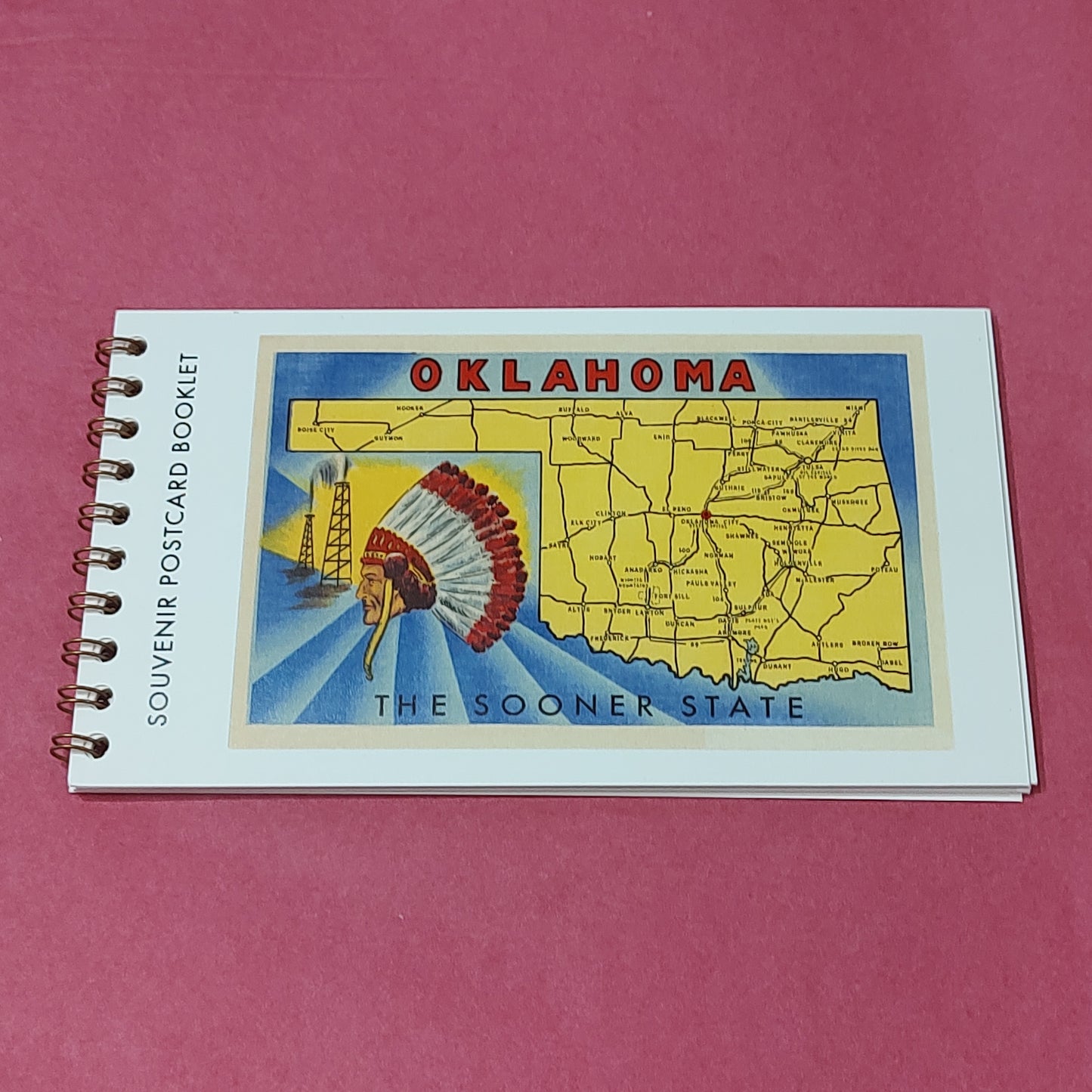Oklahoma Souvenir Post Card Booklet