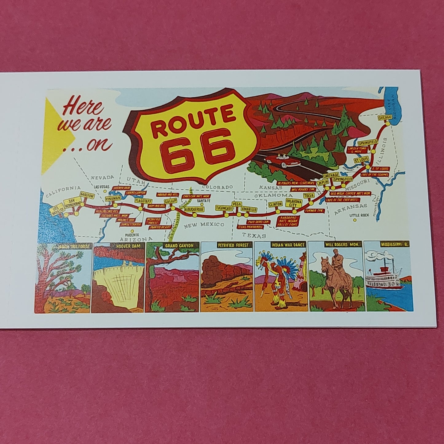 Oklahoma Souvenir Post Card Booklet