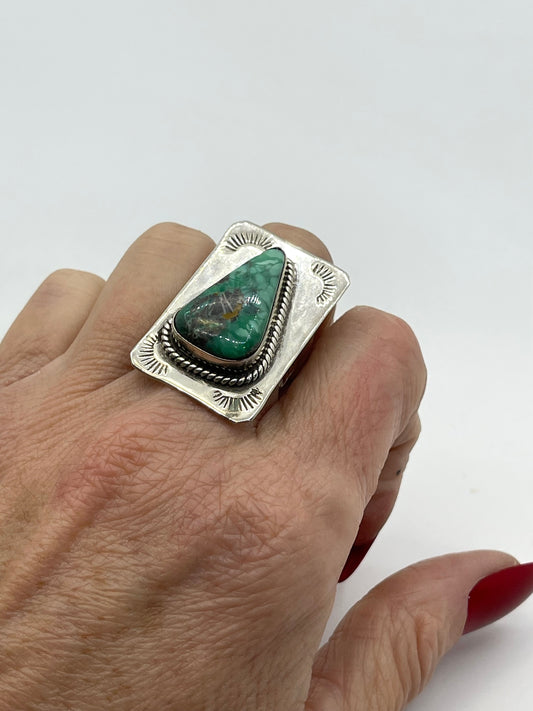 6.0 Royston Turquoise Ring by Gilbert Platero