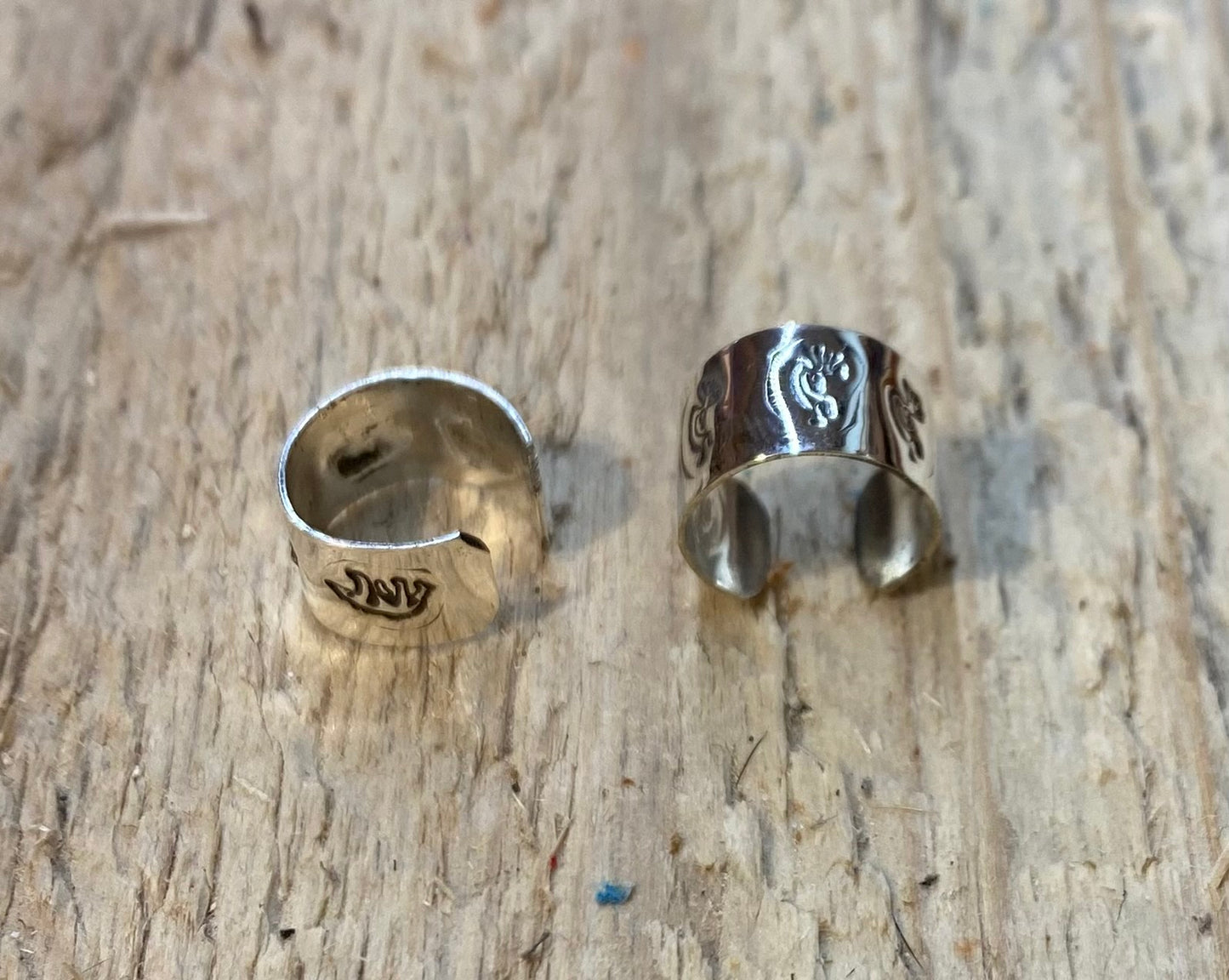 Sterling Silver Stamped Ear Cuff