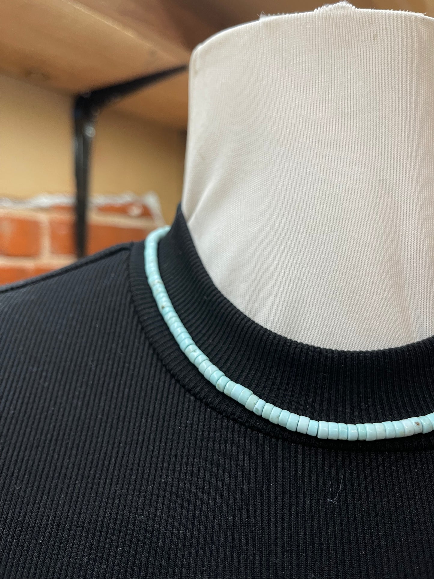 18" 4mm Gragonite Agate Necklace