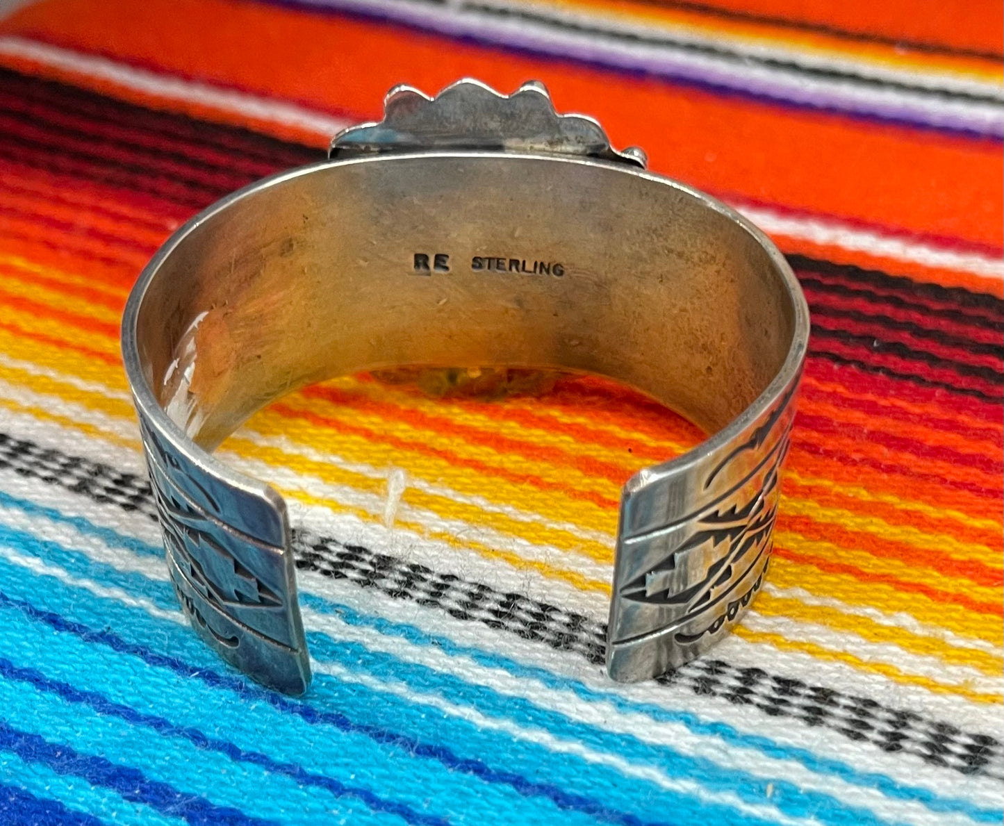 Heavy Sterling Silver Cuff by Rick Enriquez, Navajo