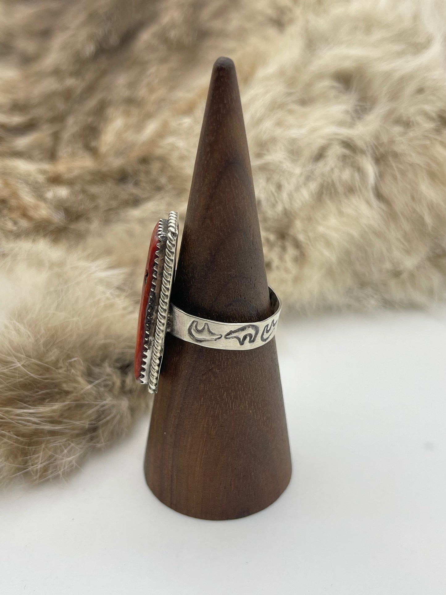 10.0 Spiny Oyster by Selina Warner, Navajo