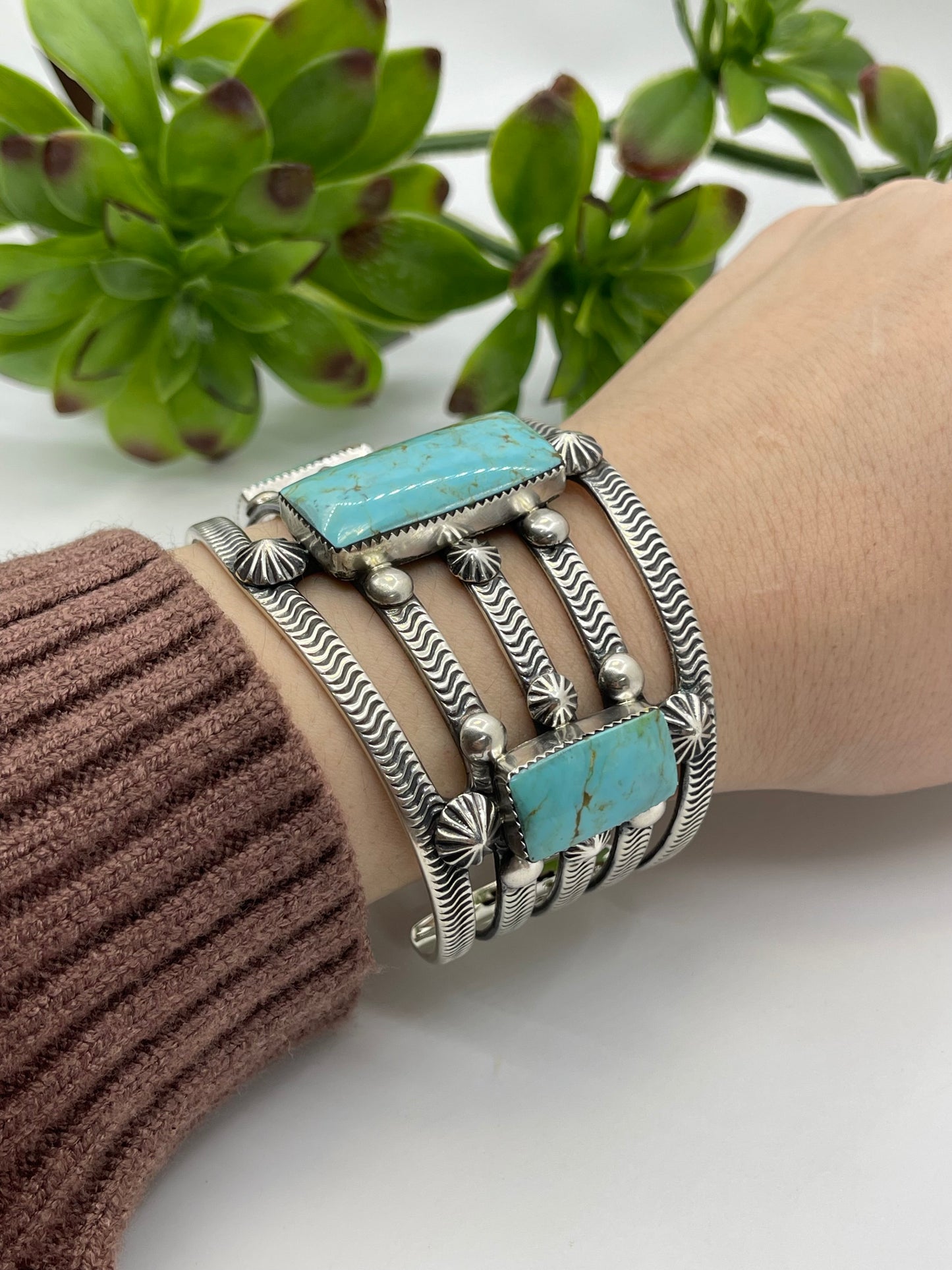 7.5" 3 Stone 5 Wire Amazing Cuff