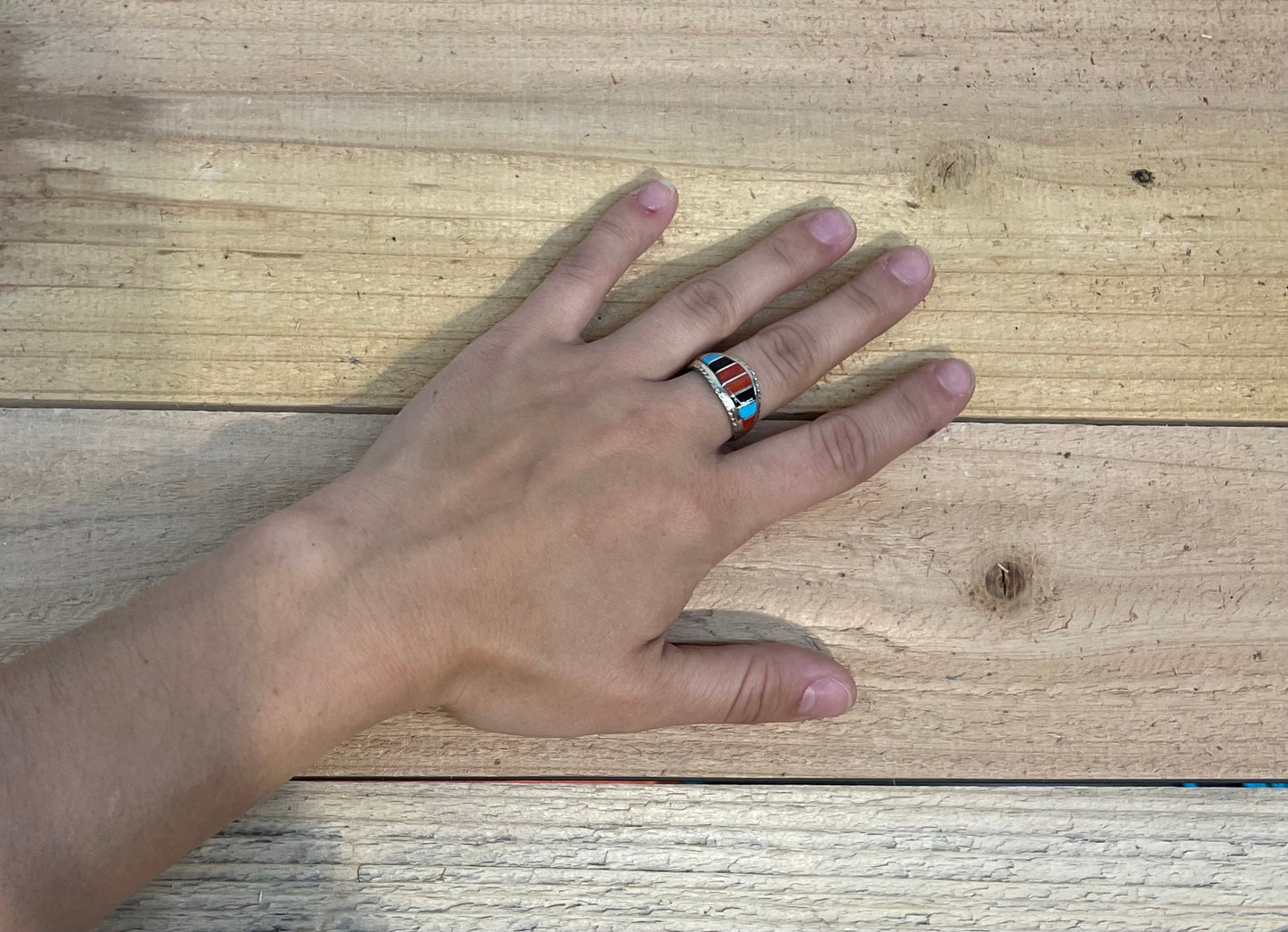 8.5 Zuni Inlay Ring by MP